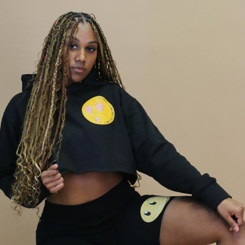 Love Struck Crop Top Hoodie